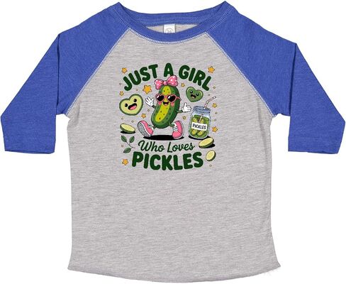 inktastic Just a Girl Who Loves Pickles Toddler T-Shirt in Saudi Arabia