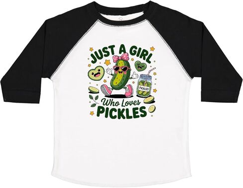 inktastic Just a Girl Who Loves Pickles Toddler T-Shirt in Saudi Arabia