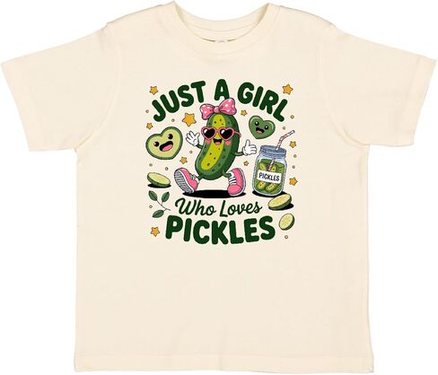 inktastic Just a Girl Who Loves Pickles Toddler T-Shirt in Saudi Arabia