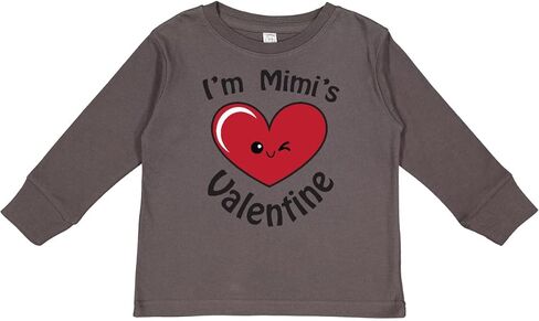 تي شيرت Inktastic I'm Mimi's Valentine للأطفال الصغار بأكمام طويلة in Kuwait