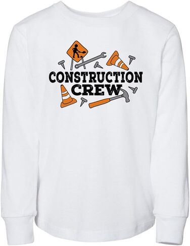 Construction Crew Toddler Kids Long Sleeve T-Shirt in Saudi Arabia