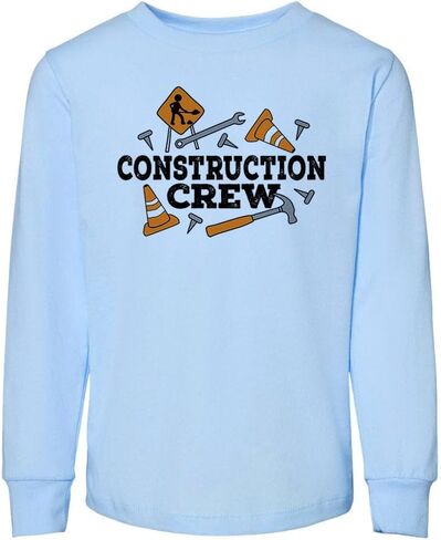 Construction Crew Toddler Kids Long Sleeve T-Shirt in Saudi Arabia