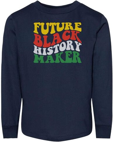 تي شيرت Future Black History Maker للأطفال الصغار بأكمام طويلة in Saudi Arabia