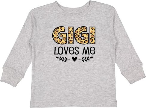 inktastic Gigi Loves Me Grandchild Leopard Toddler Long Sleeve T-Shirt in Saudi Arabia