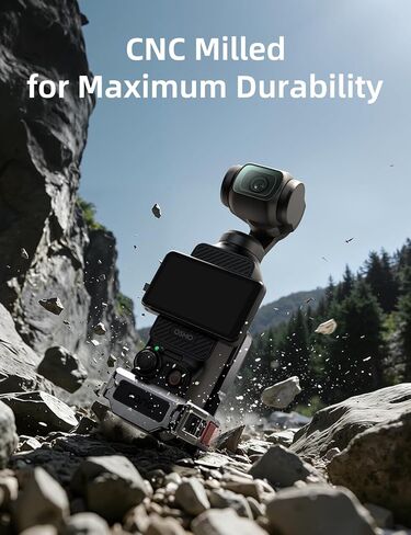 حامل تثبيت مغناطيسي من llano متوافق مع DJI Osmo Pocket 3، جيب ألومنيوم 3 ملحقات محول مشبك مع مغناطيس قوي، زاوية قابلة للتعديل 180 درجة، حذاء بارد وخيط 1/4 بوصة لسطح المكتب in Kuwait