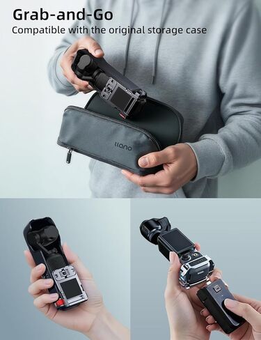 حامل تثبيت مغناطيسي من llano متوافق مع DJI Osmo Pocket 3، جيب ألومنيوم 3 ملحقات محول مشبك مع مغناطيس قوي، زاوية قابلة للتعديل 180 درجة، حذاء بارد وخيط 1/4 بوصة لسطح المكتب in Kuwait