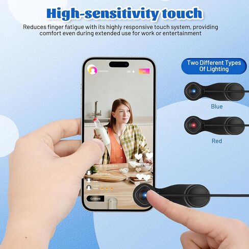 أداة النقر على شاشة الهاتف USB من jojofuny للبث المباشر - جهاز النقر التلقائي على شاشة الهاتف المحمول مع حساسية عالية لمهام مكافأة الألعاب ومحاكاة صنبور الإصبع المستمر in Kuwait