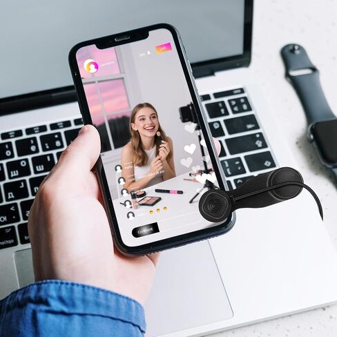 أداة النقر على شاشة الهاتف USB من jojofuny للبث المباشر - جهاز النقر التلقائي على شاشة الهاتف المحمول مع حساسية عالية لمهام مكافأة الألعاب ومحاكاة صنبور الإصبع المستمر in Kuwait