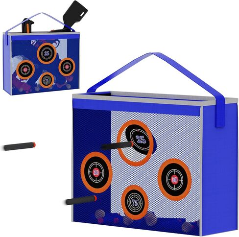 Foam Blasters Portable Practice Target Bag Storage Carry Target Pouch for Nerf Guns N-Strike Elite/Mega/Rival Series in Kuwait