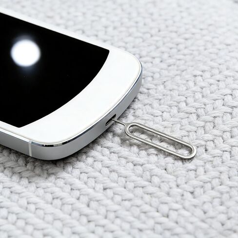 4 قطع أداة فتح بطاقة SIM، صينية إخراج دبابيس إبرة، قاذف متوافق مع جميع أجهزة iPhone Apple iPad HTC Samsung Galaxy الهاتف الخلوي الذكي ومزيل رابط سلسلة الساعات (النمط A) in Kuwait