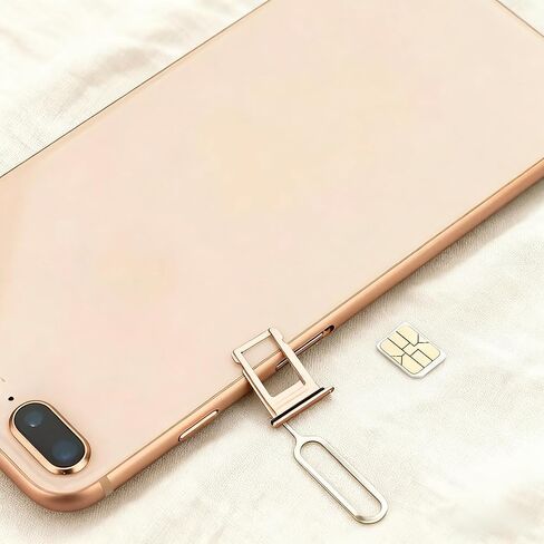4 قطع أداة فتح بطاقة SIM، صينية إخراج دبابيس إبرة، قاذف متوافق مع جميع أجهزة iPhone Apple iPad HTC Samsung Galaxy الهاتف الخلوي الذكي ومزيل رابط سلسلة الساعات (النمط A) in Kuwait