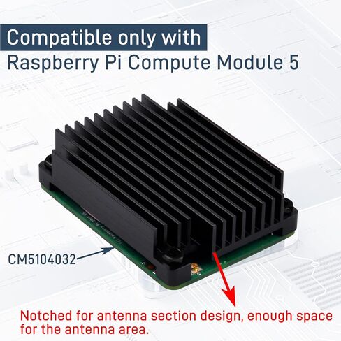 GeeekPi سبائك الألومنيوم CNC المبرد السلبي لوحدة حساب Raspberry Pi 5 in Saudi Arabia