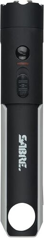 Sabre 2-in-1 Flashlight Design with Built-in Stun Gun, Powerful 1.76 µC Charge, 200 Lumen LED with 3 Modes; High, Low and Strobe, Rechargeable Battery, Hard Case and USB-C Charging Cord Included in Kuwait