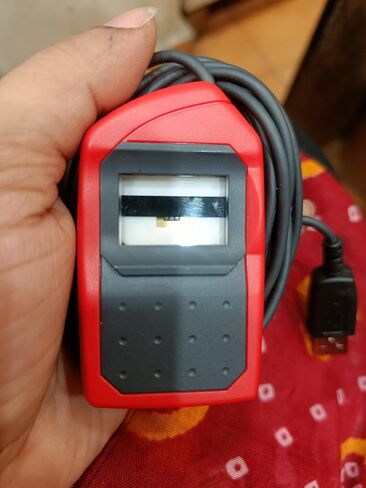 ماسح ضوئي USB لبصمات الأصابع البيومترية من Morpho MSO 1300 E3 مع خدمة RD، أحمر in Kuwait