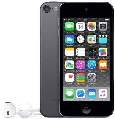 Apple iPod Touch 128GB رمادي غامق (الجيل السادس) (متجدد) in Saudi Arabia
