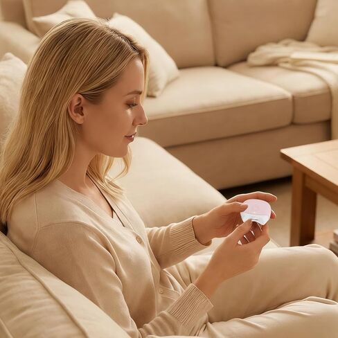 مقص أظافر كهربائي، 2026 ماكينة تشذيب أظافر أوتوماتيكية جديدة مع ضوء LED وسرعتين، ماكينة تشذيب أظافر آمنة مع تخزين قصاصات الأظافر للأطفال البالغين (وردي) in Kuwait