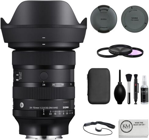 Sigma 24-70mm f/2.8 DG DN II Art Lens for Sony E with Deal-Expo Pro Accessories Bundle... in Saudi Arabia