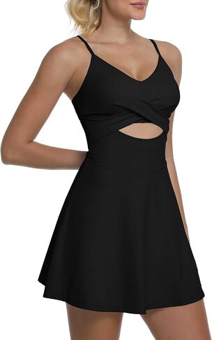 MathCat Tennis Dress, Athletic Dress for Women with Built in Bra & Shorts Pockets Golf Summer Dresses Outfits for Workout in Saudi Arabia