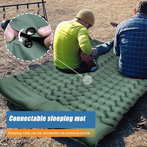 Camping Sleeping Pad, Extra Thick Ergonomic Camping Mattress with Built-in Pump, Lightweight and Compact for Backpacking, Hiking, Tent in Saudi Arabia