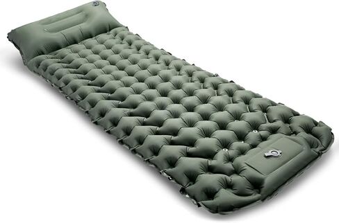 Camping Sleeping Pad, Extra Thick Ergonomic Camping Mattress with Built-in Pump, Lightweight and Compact for Backpacking, Hiking, Tent in Saudi Arabia