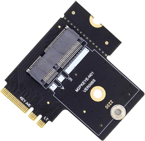 2230 A+E-Key Male to NVME M-Key Female Extension Flat Slim FPC Cable for Laptop Mainboard SSD 2280 in Saudi Arabia
