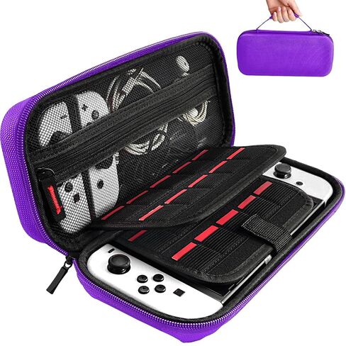 daydayup Switch Carrying Case Compatible with Nintendo Switch 2, with 24 Games Cartridges Protective Hard Shell Travel Carrying Pouch DS Case Green in Kuwait