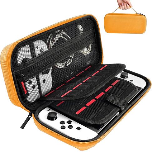 daydayup Switch Carrying Case Compatible with Nintendo Switch 2, with 24 Games Cartridges Protective Hard Shell Travel Carrying Pouch DS Case Green in Kuwait