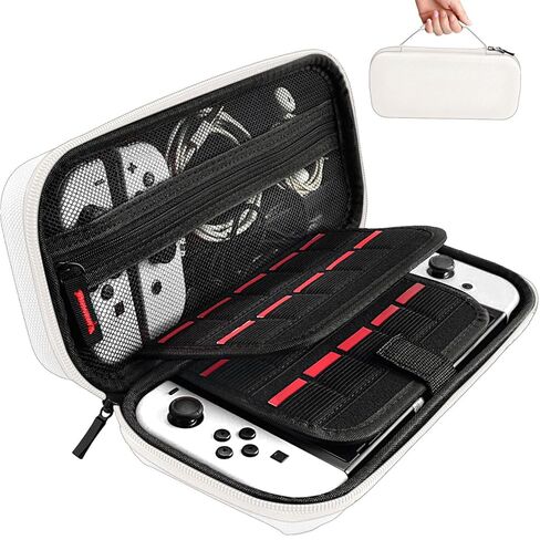 daydayup Switch Carrying Case Compatible with Nintendo Switch 2, with 24 Games Cartridges Protective Hard Shell Travel Carrying Pouch DS Case Green in Kuwait