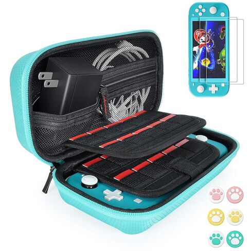 daydayup Switch Carrying Case Compatible with Nintendo Switch 2, with 24 Games Cartridges Protective Hard Shell Travel Carrying Pouch DS Case Green in Kuwait