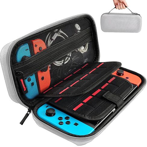 daydayup Switch Carrying Case Compatible with Nintendo Switch 2, with 24 Games Cartridges Protective Hard Shell Travel Carrying Pouch DS Case Green in Kuwait