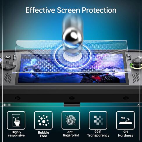 حقيبة حمل SyVend 3 في 1 من الملحقات المتوافقة مع ASUS ROG Xbox Ally وROG Xbox Ally X 7" 2025 - متضمنة هيكل صلب من مادة EVA، وغطاء واقٍ من مادة TPU مع حامل وحاميات شاشة، أسود in Saudi Arabia