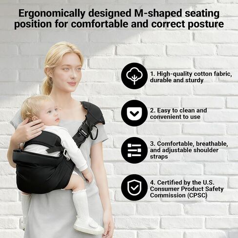 Baby Sling Carrier,Baby Carrier Newborn to Toddler,Adjustable Lightweight Toddler Carrier 25-60 lbs,Ideal for Home,Shopping,and Travel in Saudi Arabia