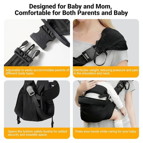 Baby Sling Carrier,Baby Carrier Newborn to Toddler,Adjustable Lightweight Toddler Carrier 25-60 lbs,Ideal for Home,Shopping,and Travel in Saudi Arabia