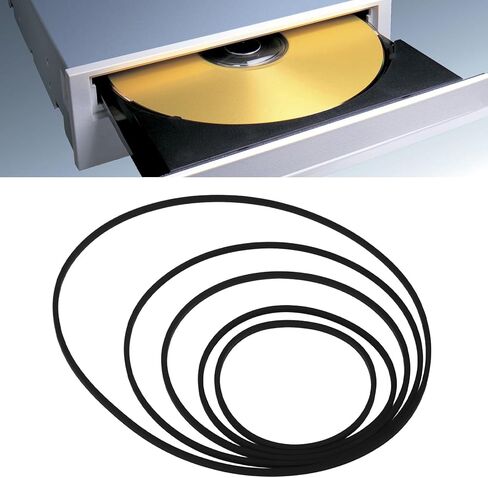 Create idea 56Pcs Cassette Player Belt 1mm Thickness Tape Recorder Belt for Recorder Video CD-ROM Player 4.5-18.5mm in Saudi Arabia