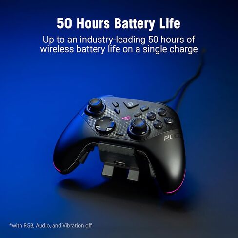 وحدة تحكم الألعاب ASUS ROG Raikiri II Xbox اللاسلكية - 2.4 جيجا هرتز/BT/3.5 ملم، وعصا تحكم TMR، وقبضة مضادة للانزلاق، وحقيبة سفر، وبطارية تصل إلى 50 ساعة، وتكوين قائم على الويب - لأجهزة Xbox Series X|S، وROG Ally، والكمبيوتر الشخصي in Kuwait