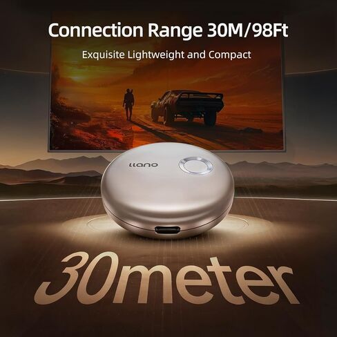 محول إرسال HDMI لاسلكي من llano T1، موسع لاسلكي لبث الوسائط والفيديو/الصوت/الملفات HDMI من الكمبيوتر المحمول والكمبيوتر الشخصي والهاتف الذكي إلى شاشة عرض HDTV، 1080 بكسل عند 30 هرتز in Saudi Arabia