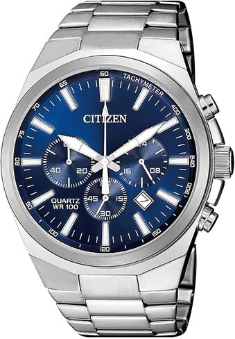Watch Citizen Quartz Mens ، الفولاذ المقاوم للصدأ ، كلاسيكي ، أسود (طراز: AN8175-55E) in Kuwait