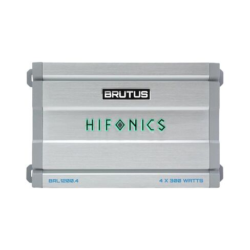 Hifonics Brutus BRL1200.4 مضخم صوت للسيارة رباعي القنوات يوفر 1200 وات RMS مع مقياس الأشعة فوق البنفسجية المدمج ونظام إدارة الطاقة الذكي. in Kuwait