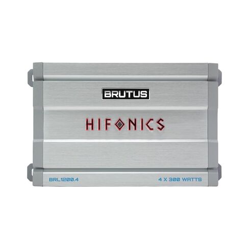 Hifonics Brutus BRL1200.4 مضخم صوت للسيارة رباعي القنوات يوفر 1200 وات RMS مع مقياس الأشعة فوق البنفسجية المدمج ونظام إدارة الطاقة الذكي. in Kuwait