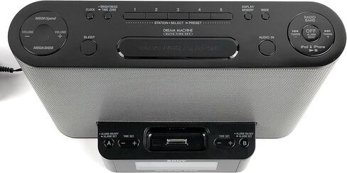 Sony ICFCS10iP - AM/FM Clock Radio with iPod/iPhone Speaker Dock. (Renewed) in Kuwait