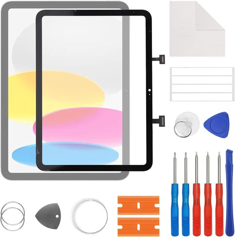 استبدال محول رقمي لشاشة اللمس الجديدة من SwarKing لجهاز iPad الجيل 11th (2025) 10.9 بوصة مع مجموعة أدوات إصلاح مجانية. (بدون شاشة LCD) in Saudi Arabia