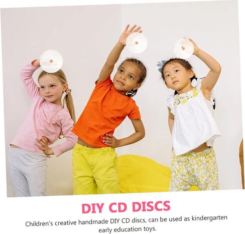 30 قطعة من أقراص CD الشفافة من jojofuny للديكور الإبداعي أقراص حرفية شفافة فارغة للمشروعات الفنية وديكور الحائط وحرف الحفلات in Kuwait