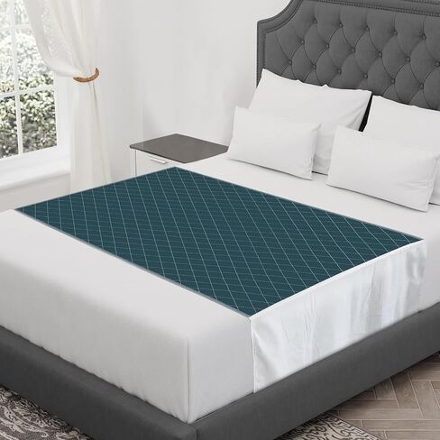 Coolshields منصات سرير مقاومة للماء ، 76 "× 36" قابلة للاستعمال قابلة لإعادة الاستخدام ، وسادة مرفوفة مرفوفة للسلس in Kuwait