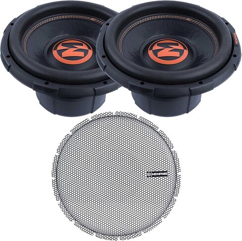 Memphis 2 MJP1222 12" Dual 2 Ohm MOJO Pro Subwoofer with a BRMG12 12" High Excursion Subwoofer Grill in Saudi Arabia