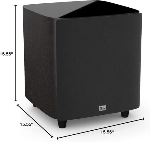JBL Studio 650P, Dark Wood - Powered Subwoofer - 10" PolyPlas Cone Woofer with Dual Down-Firing Tuned Ports & 250w Rms Amplifier in Saudi Arabia