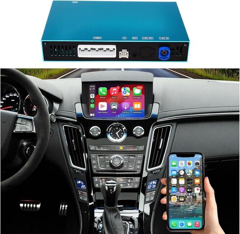 طقم CarPlay & Android Auto التحديثي اللاسلكي لـ CTS (2008-2014) - متوافق مع شاشة المصنع المنبثقة الآلية فقط - يناسب سيارات السيدان والكوبيه والعربة - يحتفظ بوظيفة رفع OEM in Saudi Arabia