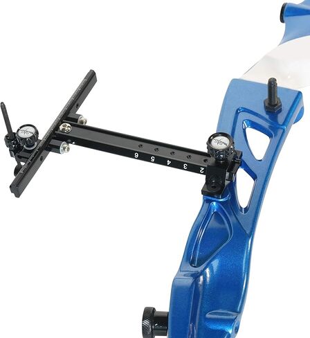 SAS Archery Recurve Bow CNC Target Sight T Shape Adjustable with Ring and Single Fiber Optical Pin Sight Aluminum Detachable for Compound Competition Olympic Style Hunting Practice Range RH or LH in Saudi Arabia