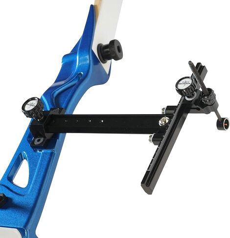 SAS Archery Recurve Bow CNC Target Sight T Shape Adjustable with Ring and Single Fiber Optical Pin Sight Aluminum Detachable for Compound Competition Olympic Style Hunting Practice Range RH or LH in Saudi Arabia