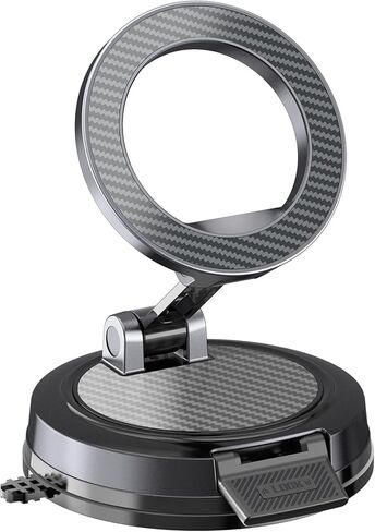 حامل هاتف مغناطيسي للسيارة والمكتب، حامل هاتف مغناطيسي قوي مع قفل آمن، حامل هاتف عالمي قابل للدوران 360 درجة للوحة القيادة والزجاج والطاولة، متوافق مع جميع الهواتف المحمولة in Kuwait