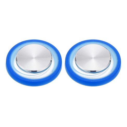 PATIKIL 2 Pcs Mobile Phone Game Joystick, Plating Spiral Game Control Touch Screen Joystick with Storage Box for Mobile Tablet Smart Phone, Blue in Saudi Arabia